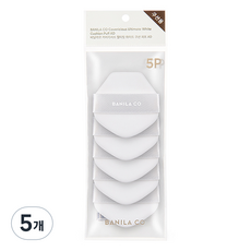 Vanillaco Ultimate <b>Cushion</b> Puff Makeup AD 5p 5ea White Super Soft Sponge with <b>Triangle</b> Pattern Discount Price - Product Image 1