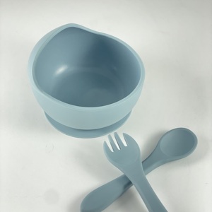 ชามซิลิโคนเกรดอาหารสำหรับเด็กพร้อมฐานดูดที่แข็งแรง, ชามป้อนอาหารเด็กวัยหัดเดินกันลื่น, ปลอดสาร BPA, ใช้กับไมโครเวฟได้ - Product Image 1