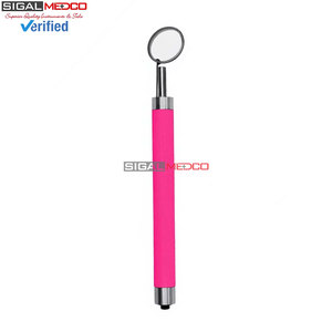 Espejo Bucal Dental Premium con Luz LED, Mango de Color Rosa, Acero Inoxidable, Espejo de Diagnóstico Oral para Dentistas - Product Image 6