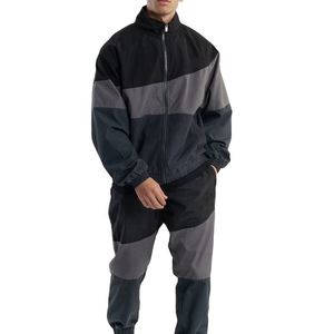 High Quality Men Street Wear Nylon Shorts and Jacket 2 Piece Running Zipper Windbreaker Shorts <b>Set</b> 2026 - Product Image 1
