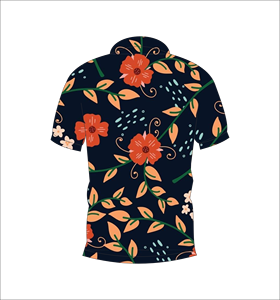เสื้อโปโลชายลายดอกไม้เขตร้อน พิมพ์ลายทั้งตัว แขนสั้น สไตล์ลำลอง สำหรับเล่นกอล์ฟ - Product Image 2