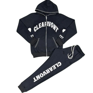 Sweat-shirt à capuche unisexe surdimensionné avec imprimé graphique, style streetwear, coupe courte, esthétique Y2K, logo personnalisé, vente en gros OEM, plusieurs couleurs - Product Image 2