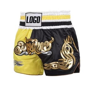 Shorts de Muay Thai al por Mayor, Shorts de Entrenamiento de Boxeo MMA, Shorts de Grappling Jiujitsu con Logotipo Personalizado - Product Image 2