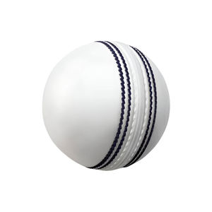 ลูกคริกเก็ตคุณภาพพรีเมียม 4 ลูก น้ำหนัก 156 กรัม สำหรับการทดสอบการแข่งขัน เย็บมือ หนังแท้ แกนคอร์กสีขาว - Product Image 1