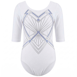 Nuevo Diseño de Leotardos de Animadoras de Manga Corta para Niñas, Personalizados para Entrenamiento de Baile, Servicio OEM, Poliéster de Alta Calidad - Product Image 4