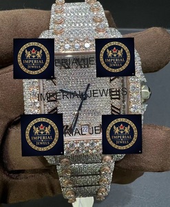 Reloj Unisex de Lujo con Incrustaciones de Diamantes de Imitación VVS, Dos Tonos, Mecánico, de Acero Inoxidable, con GPS - Product Image 1
