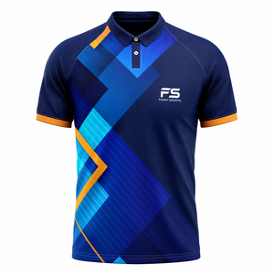 Custom Sublimated Men's <b>Sports</b> <b>Polo</b> Shirt Quick Dry Moisture Wicking Breathable Athletic Golf Tennis Team Uniform Jersey Top - Product Image 1