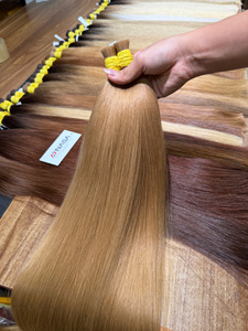 Cheveux humains 100% naturels, cheveux de donneur unique, extensions de cheveux bruts en vrac, cheveux humains de haute qualité, prix de gros. - Product Image 4