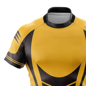 Camiseta de Rugby Clásica de Algodón Vintage, Uniformes de Rugby Personalizados con Rayas, Diseño Clásico, Manga Larga, Prenda Deportiva para Club de Rugby - Product Image 2