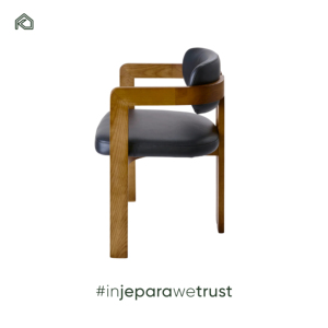 Silla de Comedor Tapizada en Madera de Teca Sólida de Primera Calidad con Cojín Suave de Espuma de Alta Densidad - Diseño Moderno para Uso en Salas de Estar de Hoteles - Product Image 5