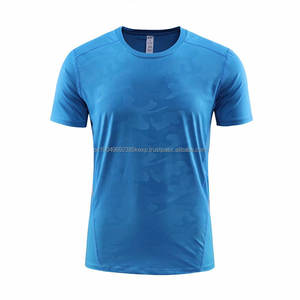 เสื้อยืดแขนสั้นสำหรับผู้ชายเสื้อกีฬาแขนสั้นผ้าสแปนเด็กซ์สำหรับใส่วิ่งเล่นกีฬาใหม่ - Product Image 2