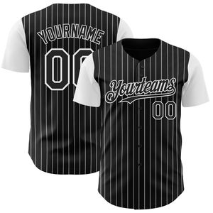 Professional Custom Team Name Pinstripe Baseball Uniform Jersey 100% <b>Polyester</b> Heat-Transfer Printed Breathable Short Summer - Product Image 3