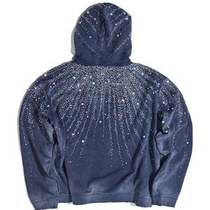 Sudadera con Capucha Personalizada con Logotipo Frontal, 230gsm, Poliéster/Rayón, con Cierre, para Hombre, Ecológica, Transpirable, de Secado Rápido, Moda de Verano - Product Image 2