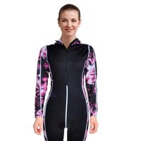 Rashguard personnalisé pour femme en tissu Spandex/Nylon de haute qualité, respirant, manches longues, design sur mesure avec emballage