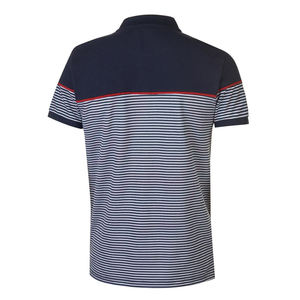Polo pour homme à rayures, respirant, séchage rapide, 100 % coton, anti-humidité, personnalisable avec logo – Vêtement décontracté très prisé - Product Image 3