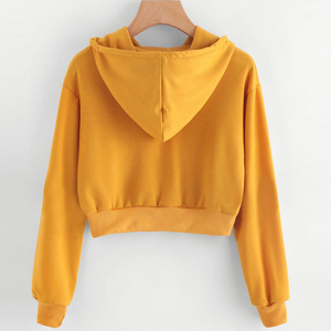 Nouveau style – Sweat à capuche décontracté à manches longues pour femme – Crop top court taille haute de haute qualité – Vêtements pour femme - Product Image 3