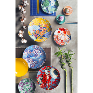 Servizio di Piatti Excelsa 18 Pezzi in Porcellana Kimono Multicolore - Product Image 3