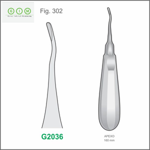 Élévateur dentaire à pointe droite 2,0 mm en acier inoxydable 420, manche creux 140 mm, autoclavable, réutilisable, pour extraction dentaire chirurgicale - Product Image 1