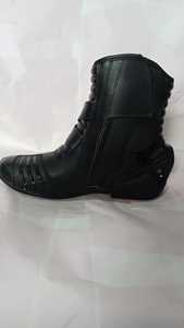 Chaussures de moto sportives en cuir respirant et imperméable, bottes de course pour moto, motocross pour hommes de haute qualité - Product Image 3