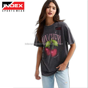 Camiseta de Manga Corta para Hombre, Cuello Redondo, Corte Regular, Color Sólido, Algodón Lavado, Estilo Casual, Tejido Jersey Transpirable - Product Image 2