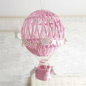 Decoración de Globo Aerostático al Mejor Precio para Habitación Infantil, Decoración de Ratán para Cuarto de Bebé, Decoración de Globo Aerostático para Dormitorio, Color Personalizado OEM - Product Image 1