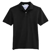 100% algodón POLO liso T camisa/Negro POLOS camisa de POLO negro
