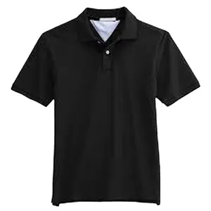 Cotton Men's Golf polo shirt black custom high quality OEM polo knitted t-shirt black Men's t-shirts customization