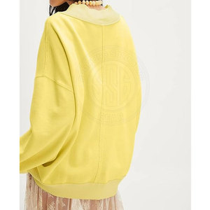 <b>Women</b> Mock Neck Sweatshirt Minimal Design Soft Touch Fabric For Comfortable Daily Wear Style - Product Image 4