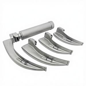 Set de Laringoscopio Eléctrico LED de Acero Inoxidable Macintosh de Alta Calificación con 4 Hojas Curvas, Kit de Gestión de Vías Respiratorias, CE ISO - Product Image 1