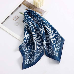 Cotton <b>Satin</b> <b>Scarf</b> Bandana Custom Print Unisex Multifunctional Breathable High Quality for Women with Logo with OEM ODM Service - Product Image 3