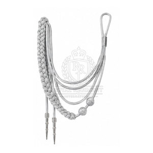 Aiguillettes personalizadas con elegante diseño tejido para ropa formal y uniformes profesionales. - Product Image 2