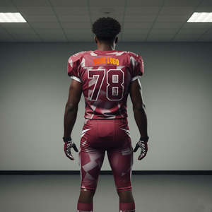 Nouveauté, designs personnalisés unisexes, adultes, haute qualité, respirant, 100% polyester, manches courtes, séchage rapide, football américain 7V7 - Product Image 1