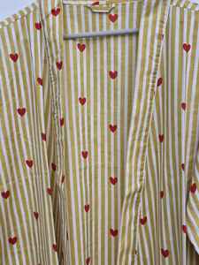 Indian Print Floral Cotton <b>Kimono</b> Robe <b>Women</b> Loungewear Boho Lounge Outfit - Product Image 3