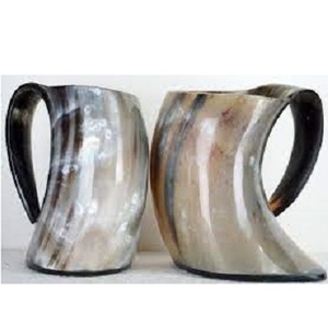 Tazas de Cuerno Natural Ecológicas para Beber Cerveza o Champán, con Logotipo Personalizado Impreso, de Alta Calidad y Duraderas, con Diseño de Ángel, Amor y Animales - Product Image 3