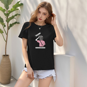 เสื้อยืดแขนสั้นผ้าคอตตอน 100% ระบายอากาศได้ดี คอวีติดกระดุม แต่งลายบาติก ผ้าคอร์ดูรอย สำหรับผู้หญิง ใส่ได้ในฤดูร้อน พร้อมป้ายไมโครแบบกำหนดเอง - Product Image 4