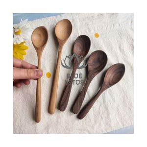 Cucharas de Madera Premium 2026, Ideales para Servir Postres y Degustar Pasteles, Madera Pura, Limpia, Segura y Ecológica - Product Image 1