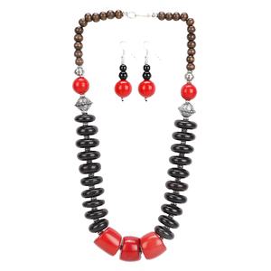 Bijoux de marque en collier inde toutes les couleurs fabricant dernière conception colliers perlés corne collier époxy pour femmes pendentif - Product Image 2