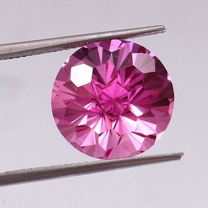 Saphir rose naturel, taille mastercut ronde, pierre précieuse de qualité supérieure, saphir en vrac pour la fabrication de bijoux et de bagues - Product Image 4