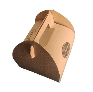 Wholesale Transparent <b>Clear</b> Moon Wedding Cupcake <b>Box</b> with Handle for Bakery Bread and Cake Packaging - Product Image 1