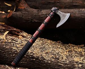 Hache de fendeur à tête en acier forgé, manche en bois, lame de 4 pouces, outil de fendeur d'arbres - Product Image 3