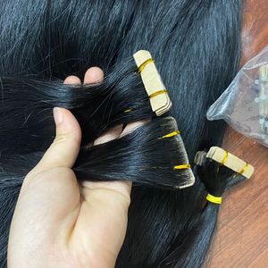 Extensiones de cabello de cinta invisible Extensión de cinta de cabello humano dibujado doble Cinta Remy virgen en extensiones de cabello humano - Product Image 2