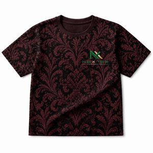 บริการ OEM เสื้อยืดคุณภาพสูงแบบซับลิเมชั่น พิมพ์โลโก้ตามสั่ง ลายบาโรก เสื้อลำลองผู้ชาย - Product Image 2