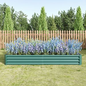 Kit Letto da Giardino Rialzato in Metallo 7.6x3.7x0.98ft per Fioriere, Ortaggi, Erbe Aromatiche, Spazi Verdi - Set da Giardino Versatile - Product Image 1