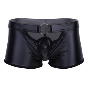 Tanga de cuero de oveja 100% auténtico para hombre, ropa interior sexy personalizada, bragas con tiras de cuero auténtico, ropa interior íntima de cuero genuino para hombre - Product Image 1