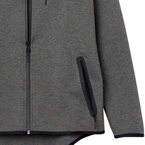 Unisex Premium Tech Fleece <b>Full</b> <b>Zip</b> <b>Hoodie</b> Custom Logo Wholesale Performance Athletic Outerwear for Men and Women - Product Image 4