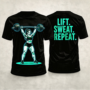 Camiseta de Boxeo Unisex de Manga Corta, Ajustada, de Poliéster, con Estampado por Sublimación, Diseño de Coraje, Resistencia, Victoria y Leyenda - Product Image 5