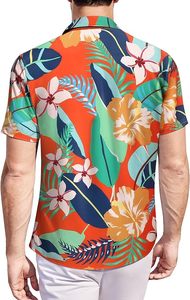 Camisas Hawaianas para Hombre, Manga Corta, con Botones, Camisa Casual de Verano, Estilo Tropical, Playera Aloha Hawaiana - Product Image 5