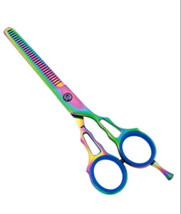 Tijeras Profesionales de Acero Inoxidable de 5.5 Pulgadas para Adelgazar el Cabello, de Alta Calidad, Corte Preciso, Ligeras, para Salón de Belleza - Product Image 3