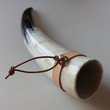 Warrior Style Leather <b>Wrapped</b> Horn - Product Image 3