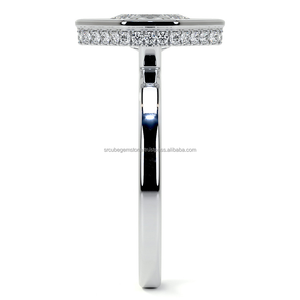 Esculpido Radiance Marquesa Forma Moissanite Diamante Solitario Anillo Elegante Compromiso Boda y Regalo - Product Image 5